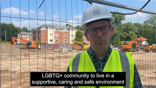 5.1K views · 77 reactions | The UK's first LGBTQ+ majority older person's housing is now on site in Whalley Range, providing more options for older LGBTQ+ to live with dignity and with some care needs met on site. We've worked closely with the LGBT Foundation and Great Places Housing Group to start building this important housing project. Find out more at https://orlo.uk/QHy5K | Manchester City Council | Facebook