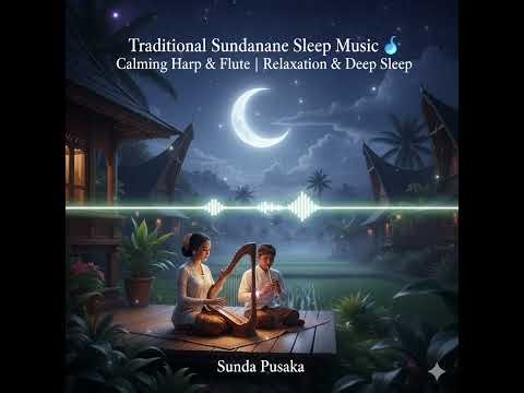 Traditional Sundanese Sleep Music 🌙 Calming Harp & Flute | Relaxation & Deep Sleep