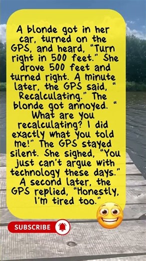 "Blonde and the GPS"#humor #jokes #comedy