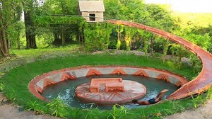 5.6K views · 51 reactions | I BuiltI The Most Amazing Water Slide Around Beautiful Underground Swimming Pool | Brave Wilderness Life | Facebook