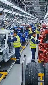 Tesla car manufacturing Line The complete Electric Vehicle production process...