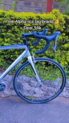 Trek Alpha 2.0 road bike * Extremely light aluminium 54cm frame with Bontrager full carbon fork (pilot series) * Shimano Tiagra 3 by 9 speed groupset all round * Bontrager series 6000 wheelsets with vittoria Zaffiro Pro puncture protected 25mm tyres * Bontrager R1 gel saddle * FSA crankset hollow tech i * PRICE 34k #trekbikes #roadbiketiktok #trekalpha #cycling #trending