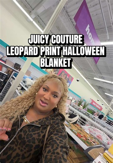 Juicy Couture Leopard Print Blanket – Halloween Cozy Style