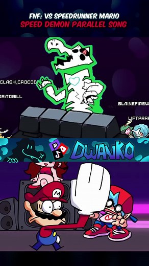 El demonio del SPEEDRUN. VS Speedrunner Mario, Speed Demon Parallel Song! (terminalmontage) #fnf #fnfmod #fridaynightfunkin #vtuberespañol #Dwanko 🐊