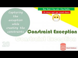 Oracle handling the exception from constraint while create or validate or enable