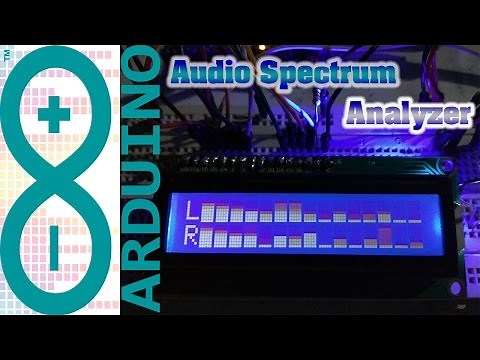 ARDUINO PROJECT : Audio Spectrum Analyzer LCD 2x16 + Code