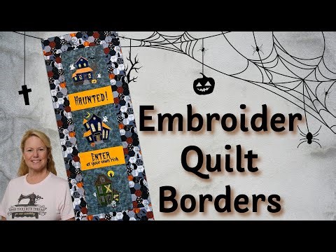 Embroider Quilt Borders with #DBJJ Quilting Backdrops, the Stitchuation Room, 10-30-25
