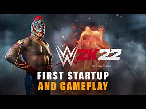 WWE 2K22 PS5 FIRST STARTUP AND GAMEPLAY 4K