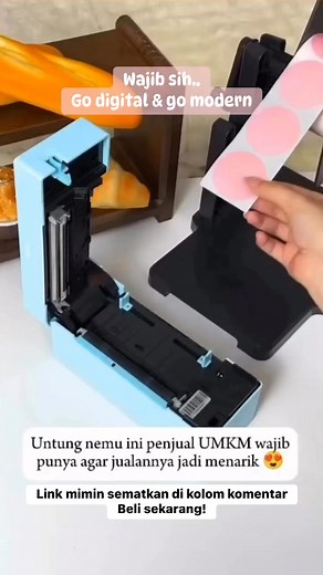 114K views · 849 reactions | PRINTER LABEL PORTABEL BLUETOOTH?UMKM WAJIB PUNYA NIH!“Go digital itu bukan cuma jualan online.Tapi juga tampil profesional sejak kemasan pertama.” Harga terjangkau, ukuran kecil, daya tahan baterai okeinvestasi kecil, dampaknya besar!#PrinterLabelUMKM #GoDigitalGoModern #UMKMNaikKelas #AlatWajibUMKM #UKMExpertID | UKM Expert | Facebook