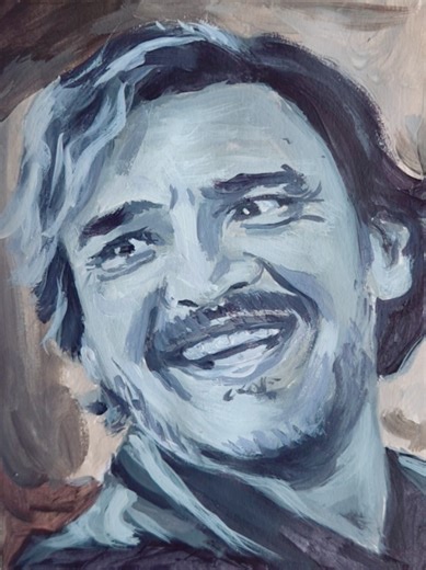 Pedro Pascal - Votre avis sur cet acteur 🙃 ? Portrait A5 d’entrainement en moins d’une heure. #besancon #art #painting #pedropascal #peinture