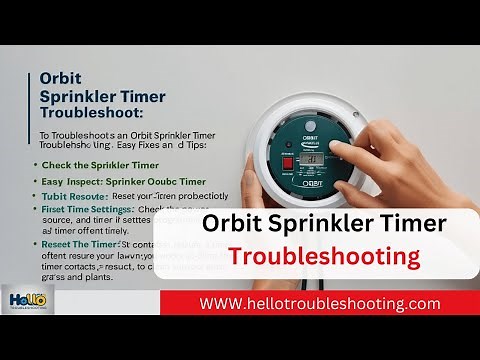 Orbit Sprinkler Timer Fixes: Easy Troubleshooting Tips!