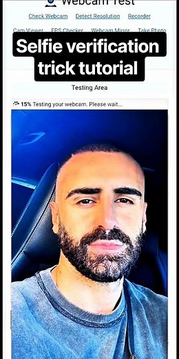 Selfie verification trick face verification Vcam tutorial