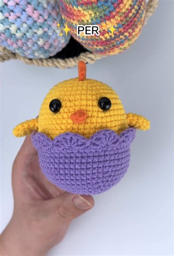 Serving up a scoop of PERFECTION✨ with this Easter chick 🐣 #crochet #crochettiktok #amigurumi #crocheting #crochetersoftiktok #thecutecrochet #easter #cute #crocheter #crochettutorial #handmade #crochettok