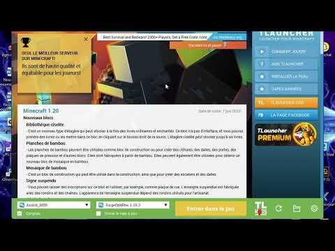 comment rejoindre un serveur minecarft modé avec Tlauncher