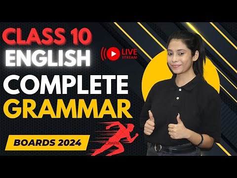 Class 10 Board 2024 | Complete Grammar in 1 Video | Most Important Questions | Board 2024