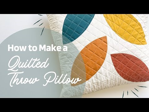 How to Make a Quilted Throw Pillow Cover (Easy Tutorial)