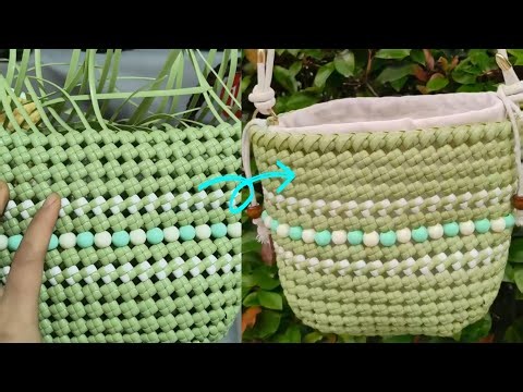Turn Simple Rattan Into a Stunning Basket Bag! 😍 Easy DIY Tutorial