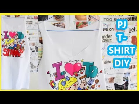 DIY: T-Shirt into PJ Nighty/ Sleep Shirt