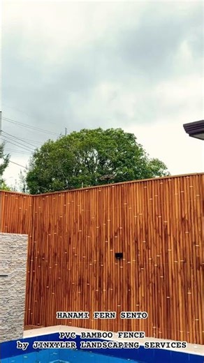 HANAMI FERN SENTO staycation, PVC BAMBOO FENCE by JINXYLER LANDSCAPING SERVICES #viral #fencedesign