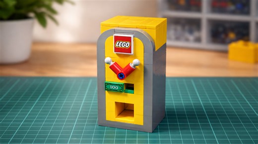 Lego creation doubles as a Tic Tac vending machine
