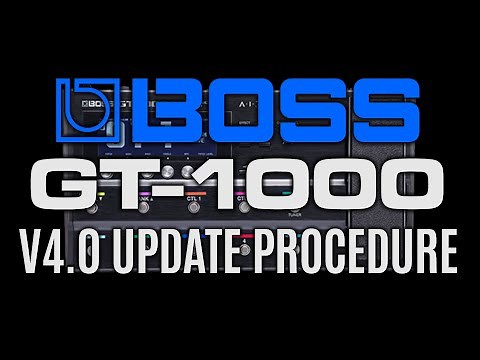 Boss GT-1000 v.4 0 System Update Procedure