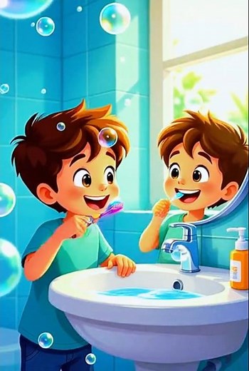 Brush Your Teeth Song for Kids 🪥 | Morning & Night Routine | Fun Nursery Rhyme