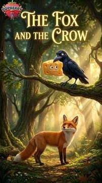 BEDTIME Story for Kids 🌙 | The Fox and The Crow | Fairy Tale #kidslearning