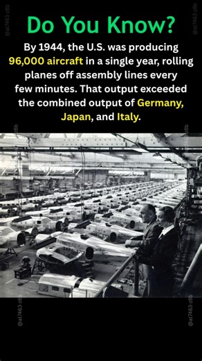 WW2 America | Aircraft Production | World’s Largest Industry #shorts #facts
