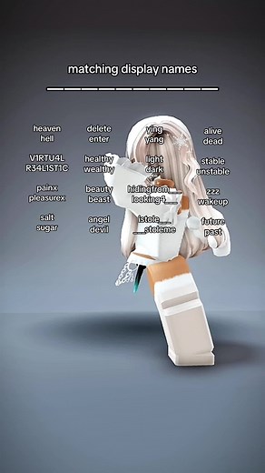 Creative Roblox Matching Display Names Ideas