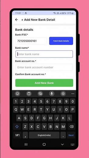 How to add a bank account on Swipe Mobile App.