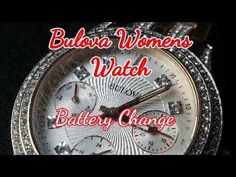 BULOVA WOMENS WATCH / HOW TO DO A BATTERY CHANGE