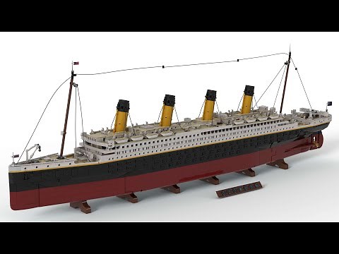Lego 10294 Titanic Speed Build Studio Bricklink LDD by PLegoBB