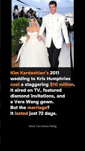 KIM KARDASHIAN’S $10 MILLION WEDDING THAT LASTED ONLY 72 DAYS