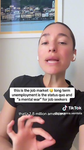 long term unemployment is the norm and job seekers need both upskilling opportunities and mental health support when they’re going through it 🥲 this is not a personal shortcoming, it’s a systemic issue and it’s time to shift the narrative #jobmarket #jobsearch #unemployment #layoffs #fyp
