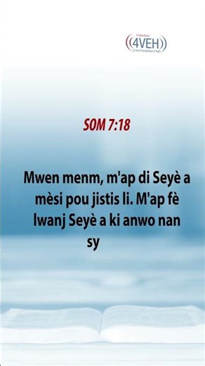 Aprann Yon Vèsè Nan Pawòl Bondye Chak Jou Avèk Radyo Tele 4VEH