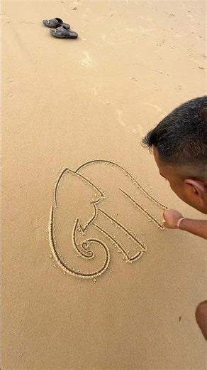 Draw an elephant using 611 #art #shorts