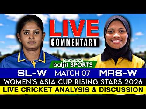 🔴 Live | Malaysia Women vs Sri Lanka A Women Live | Women's Asia Cup Rising Stars 2026