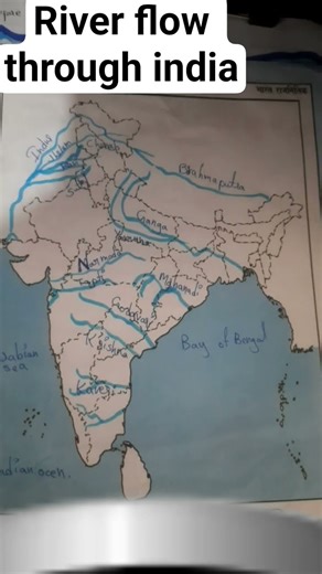 river flow through 🇮🇳 🇮🇳 India