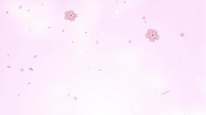 Download Spring, pale pink background material with falling petals and cherry blossoms for free