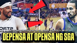 GANDA ng LABAN! Andre Roberson GRABE Depensa at Hustle! Jordan Heading 5 3pts! Strong Group vs Libya 1st Half | Yeshkel Sports and Music