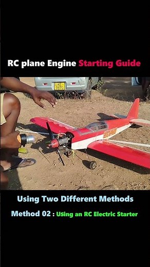 How to Start an RC Plane Engine | 2 Methods Explained🚨 | #foryou #trending #hobbysoul #shortvideo