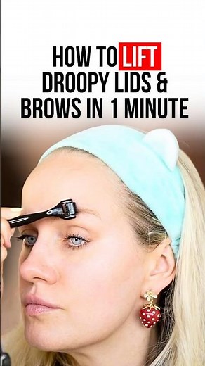 HOW TO LIFT DROOPY LIDS AND BROWS IN 1 MINUTE