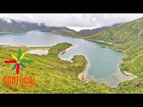 Lagoa do Fogo 🏝️ Fire Lagoon aerial in low level - São Miguel - Azores - 4K Ultra HD