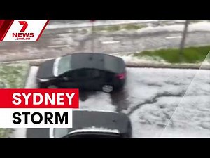 Severe storm batters Sydney's west with giant hail | 7NEWS