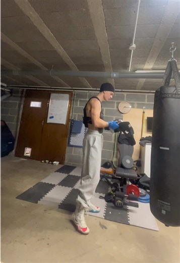 Home Boxing Session for Fitness Enthusiasts