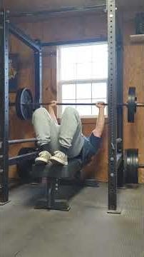 Feet up and Beltless Pause Bench. Did these after 8 sets of DB Bench - Feeling the Blood and Fire..