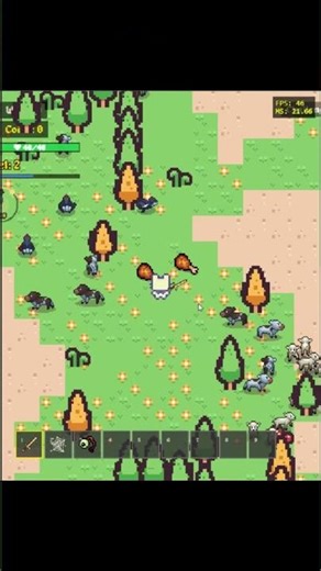 Top comment made animals drop cooked meat 🍖 #gamedev #shorts