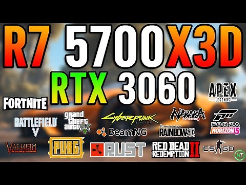 Ryzen 7 5700X3D + RTX 3060 12GB - Tested in 14 Games