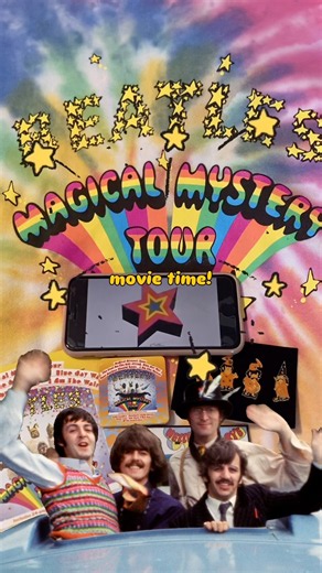 A magical Beatles movie night! 🚌 #thebeatles #magicalmysterytour #1960s