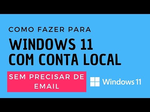 WINDOWS 11 com CONTA LOCAL (Sem precisar de colocar EMAIL para LOGAR) VEJA passo a passo como fazer.